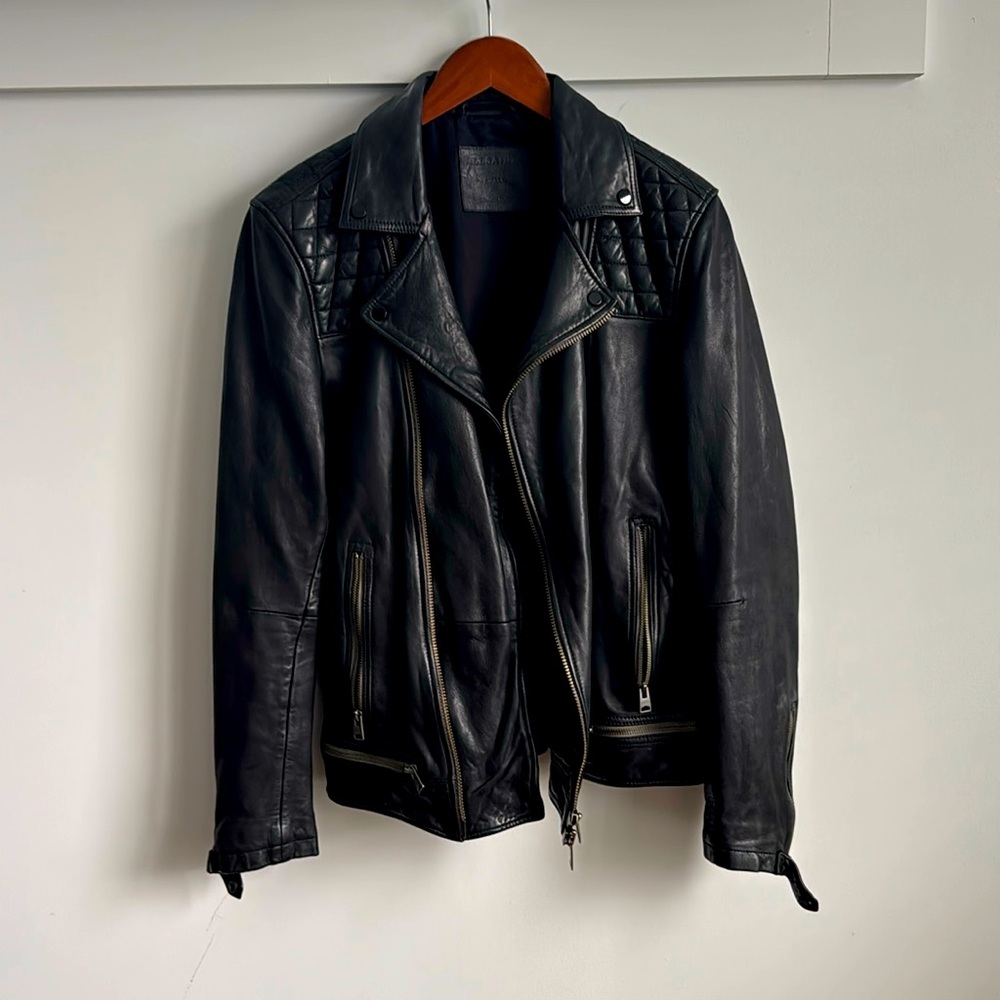 All Saints Biker Leather Jacket